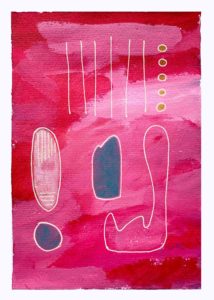 canadian artist janet bright jjbright abstract thebrightshoppe bright art gifts painting abstract red pink