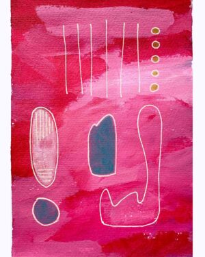 thebrightshoppe bright art gifts painting abstract red pink