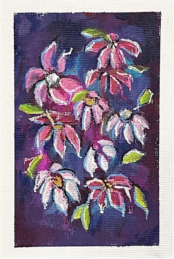 THEBRIGHTSHOPPE small painting violet skies ii puprple