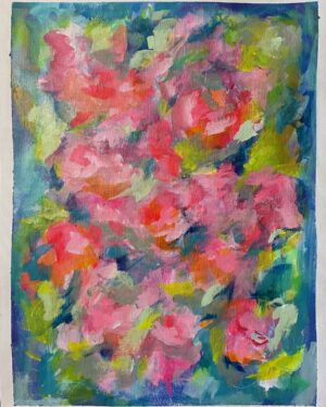 immutable beautiful 2 (ii) acrylic painting colourful flowers abstract