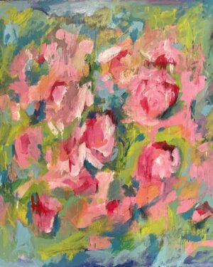 immutable beautiful (i) Medium painting flowers colourful janet bright