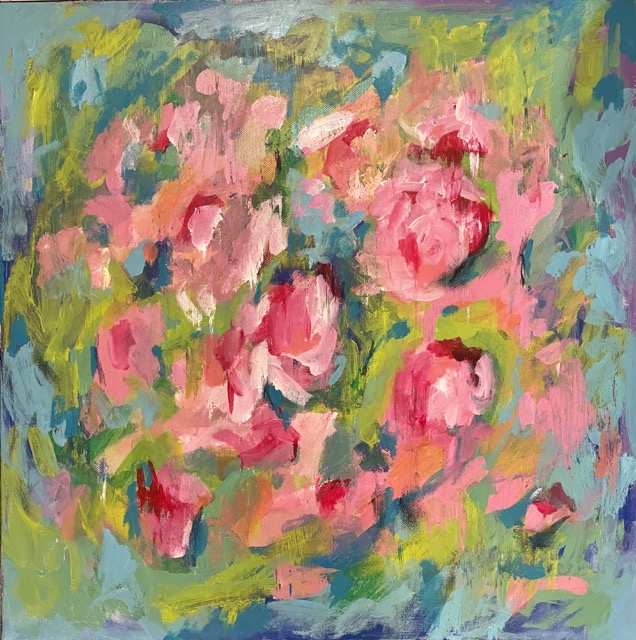 immutable beautiful (i) Medium painting flowers colourful janet bright