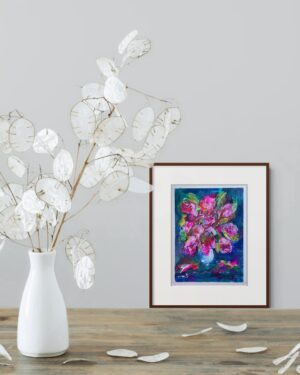 thebrightshoppe original paintings flower garden canadian art janet bright jjbright
