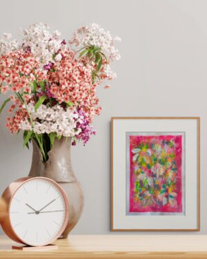 thebrightshoppe original paintings flower garden canadian art janet bright jjbright