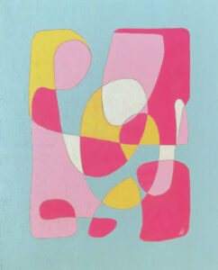 modern style inspired painting original art janet bright jjbright