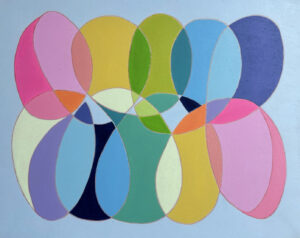 thebrightshoppe art by janet bright canadian art scribble ovals 2 modern inspired colourful canadian art