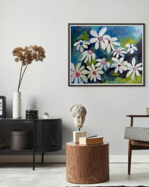 fleurs big bright flower painting janet bright jjbright canadian art